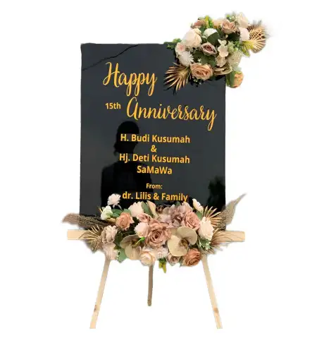 Papan Bunga Akrilik Venue Wedding Bojonggede